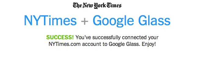 Google Glass NYTimes