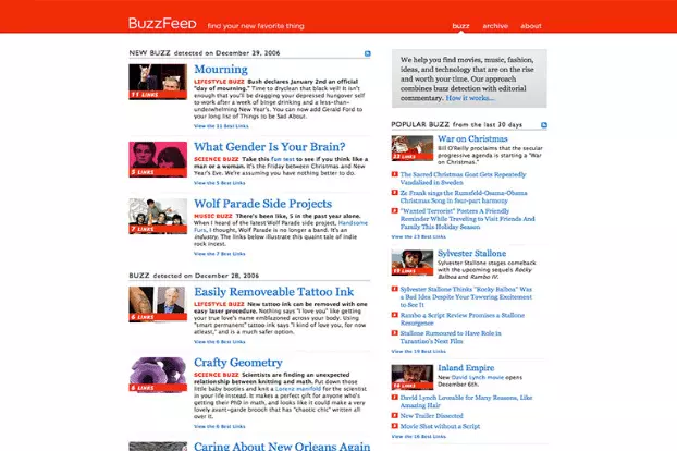 BuzzFeed Site Design