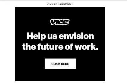 an ad on vice.com