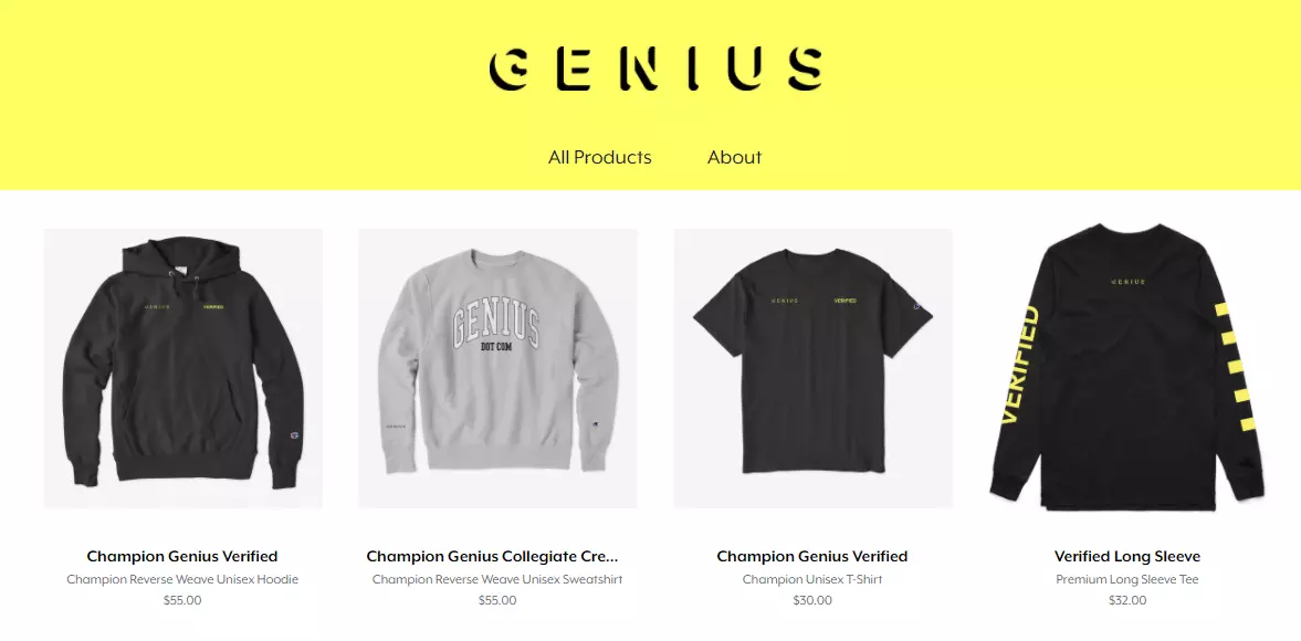 Rap Genius Branded Merchandise