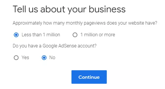 Sign up for Google Ad Manager