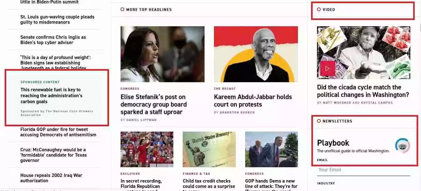 Politico home page 2